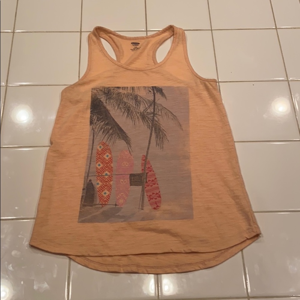 Light orange beach tank top